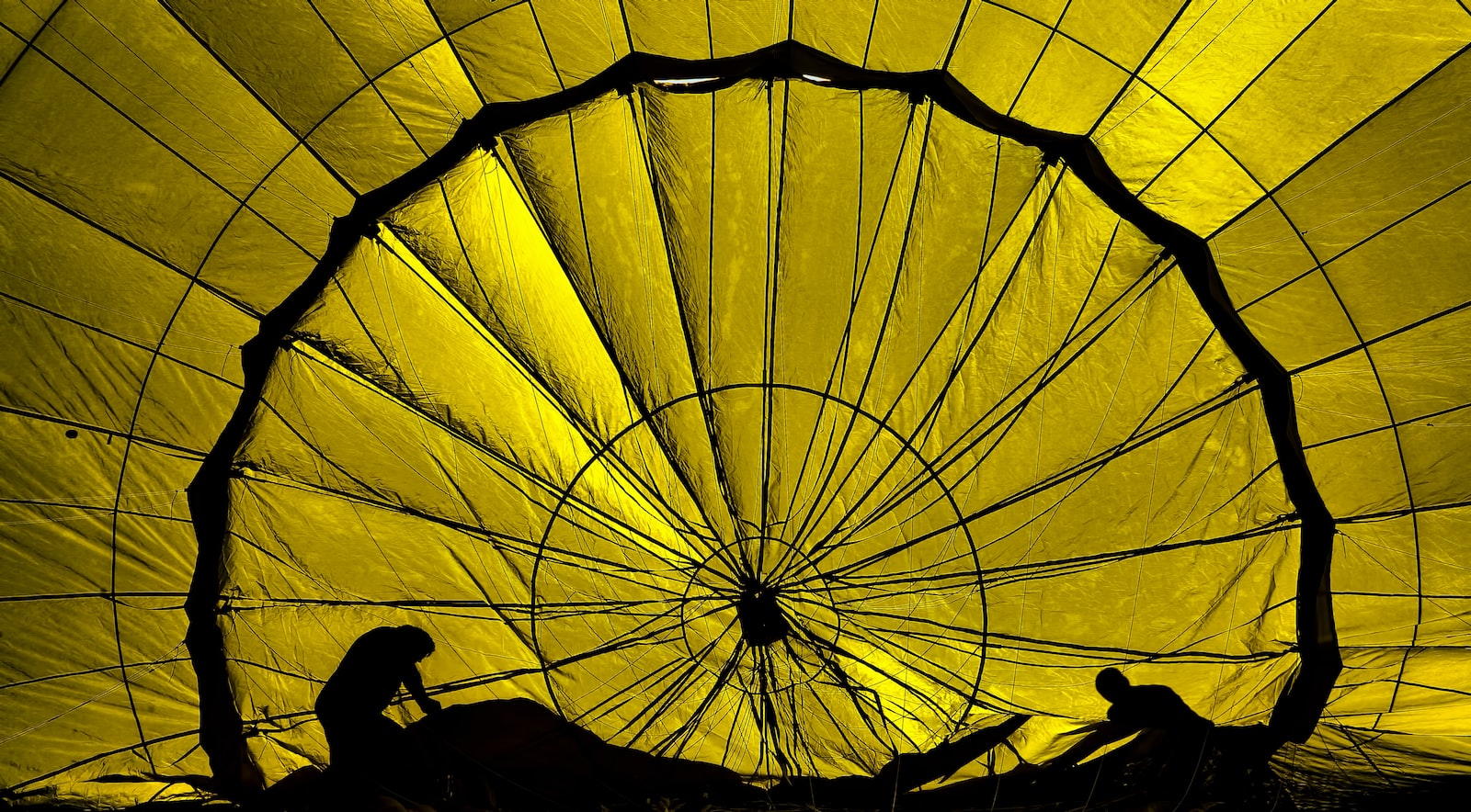 gros plan sur toile de parachute