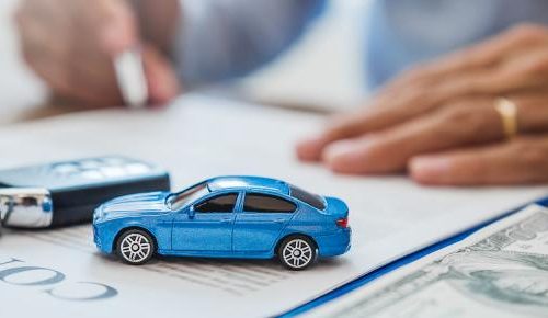 voiture sur un contrat assurance