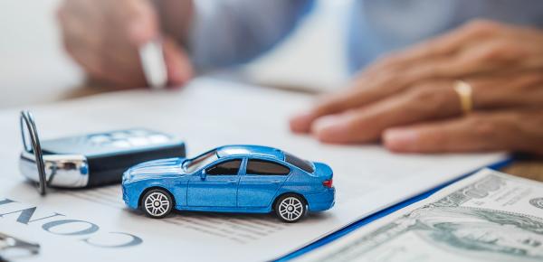 voiture sur un contrat assurance